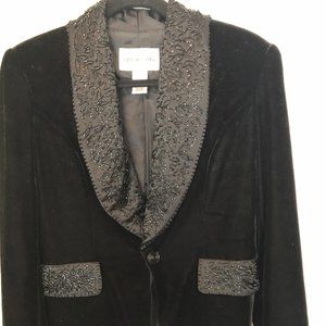 Black Velvet Evening Jacket